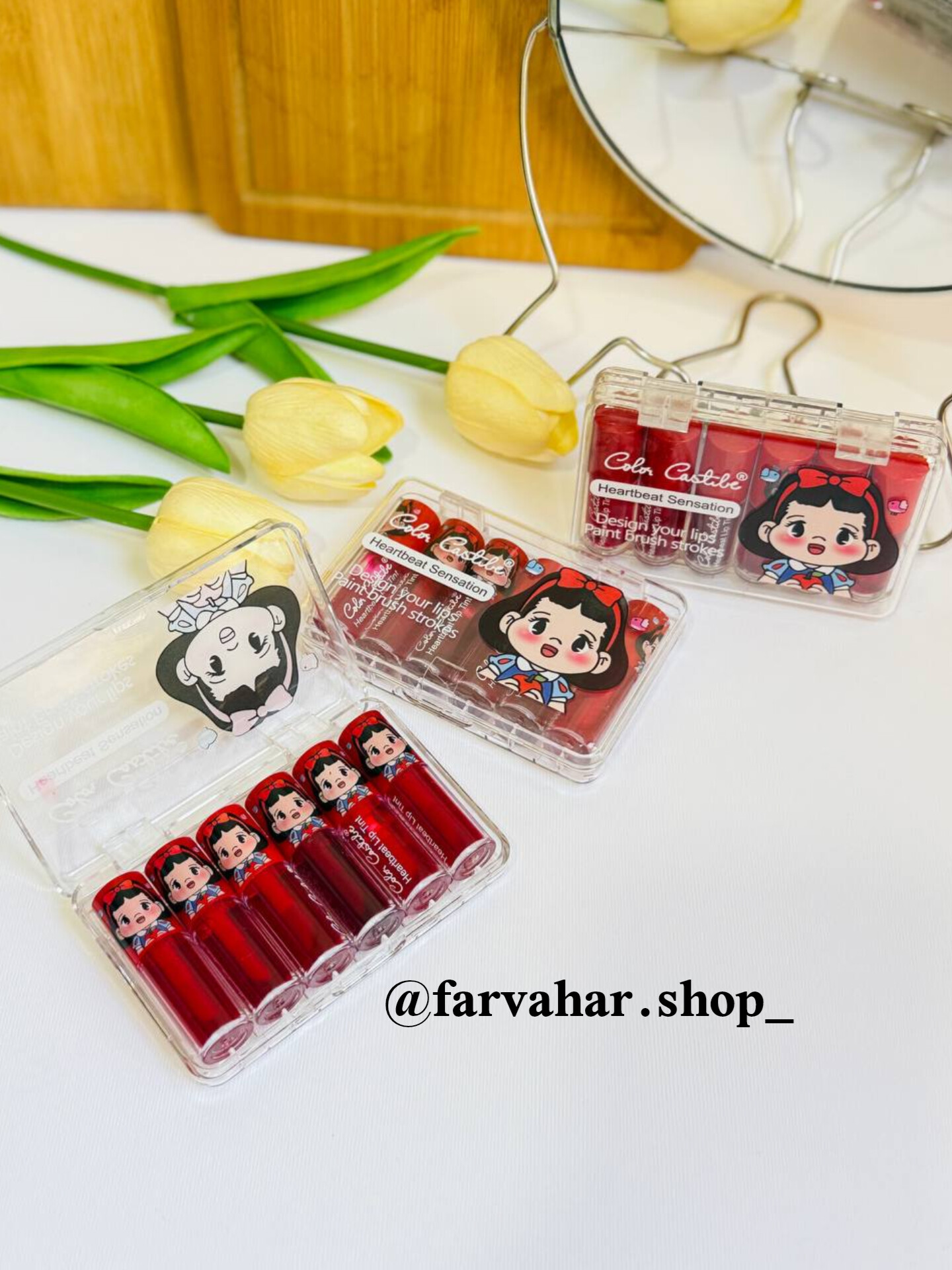 پک تینت لب 6 عددی دخترک کالر کستل