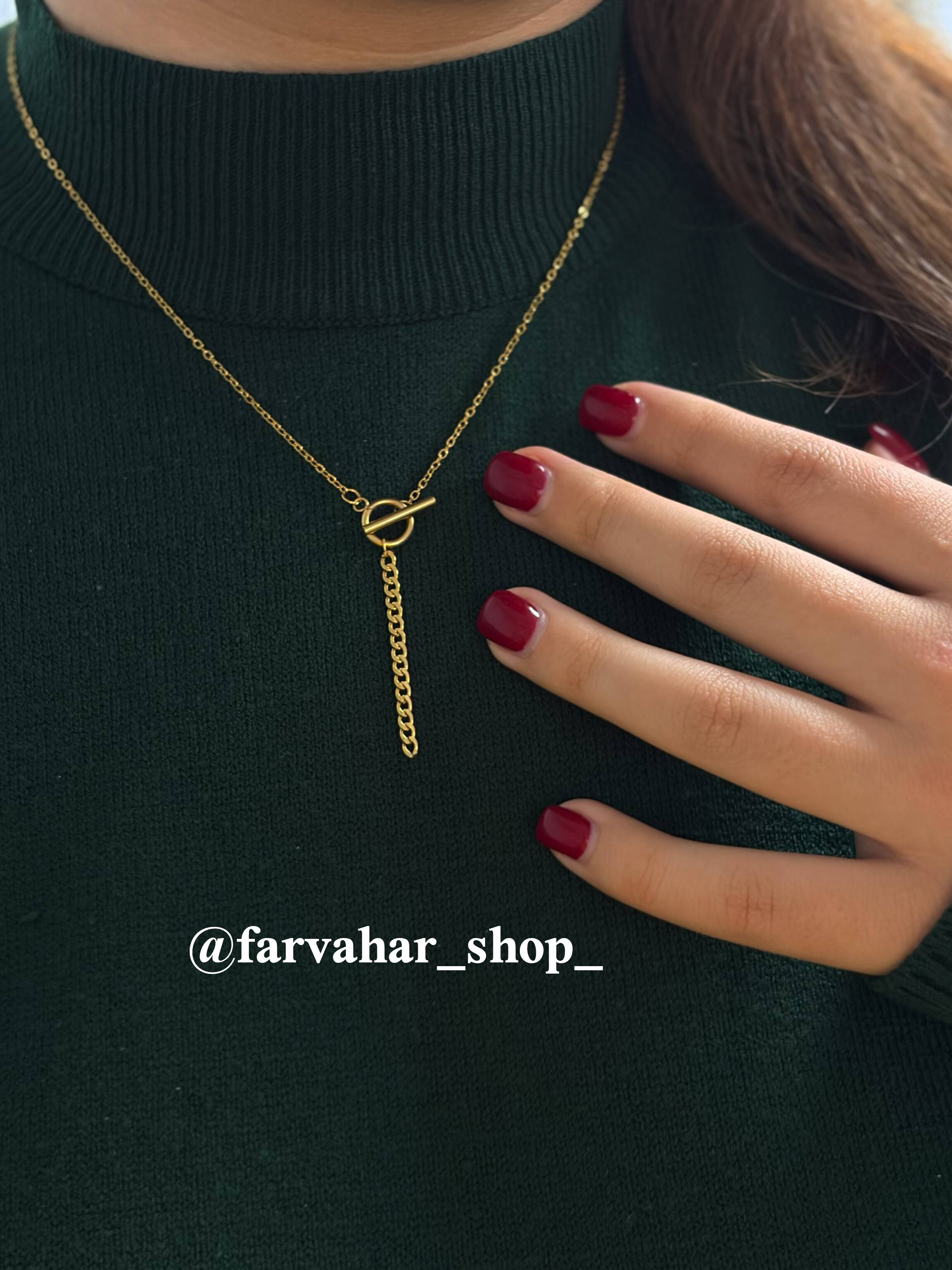 گردنبند طرح طلا