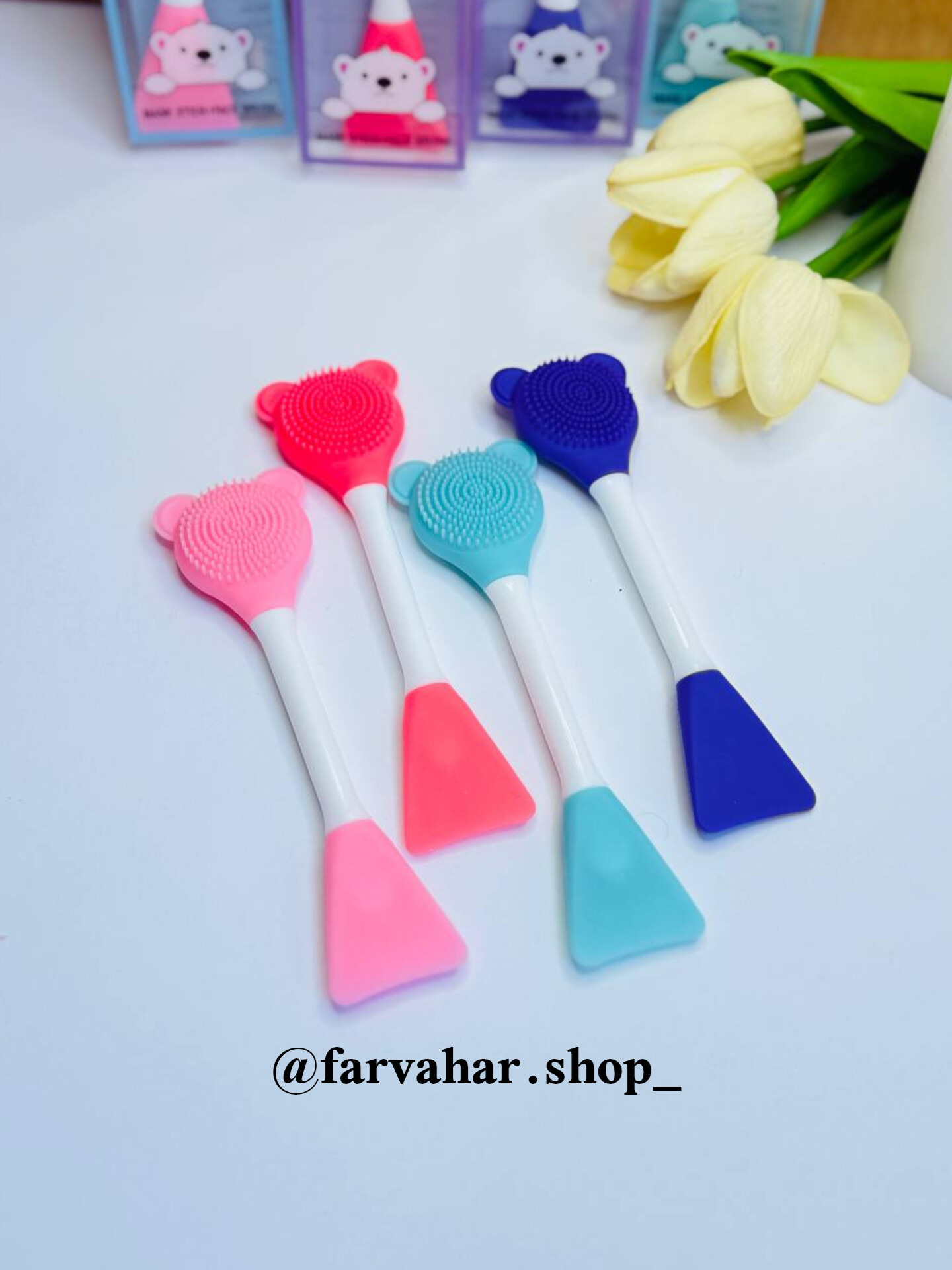 براش ماسک سیلیکونی دوطرفه خرگوشی