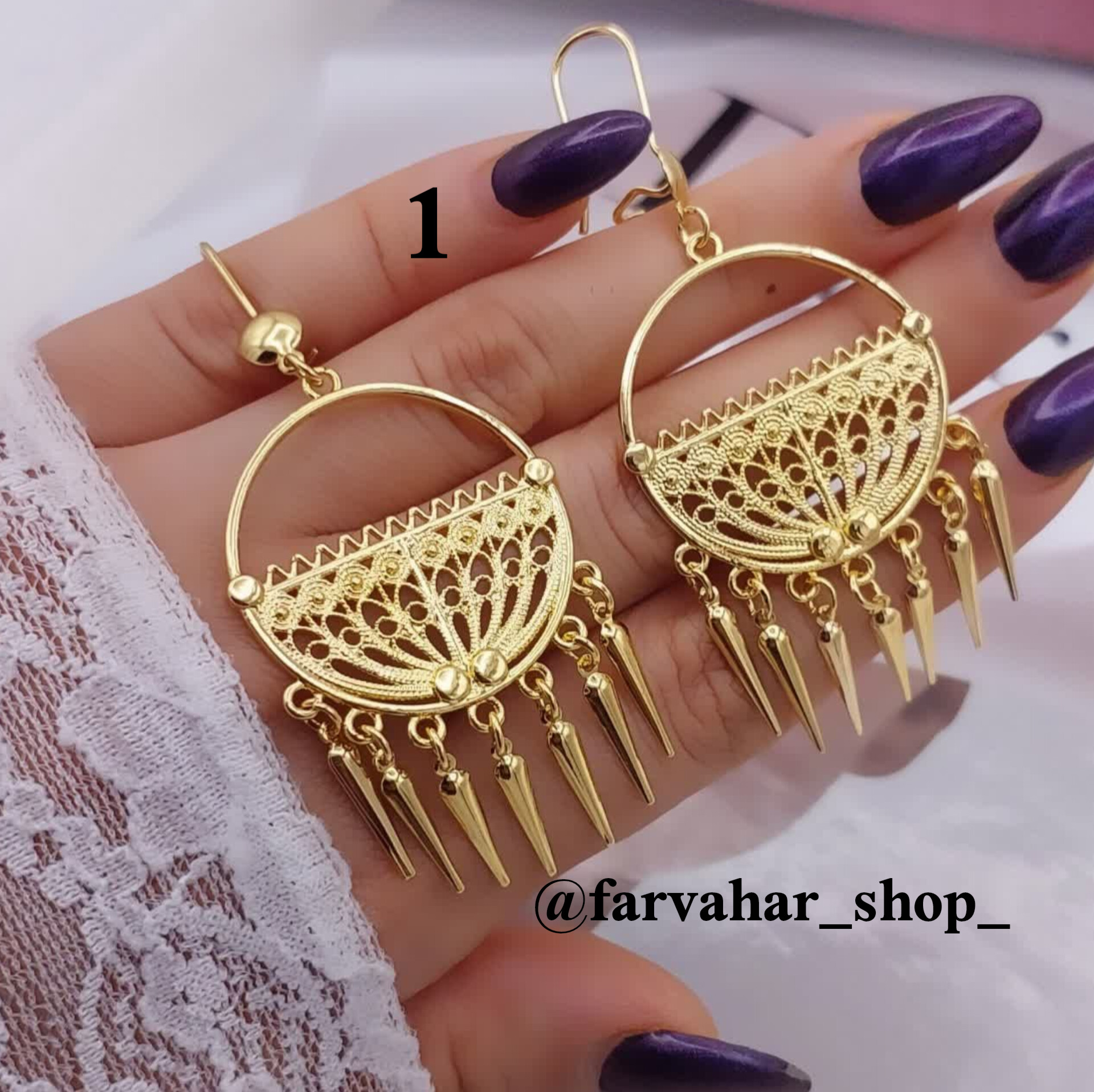 گوشواره های آویز حصیری