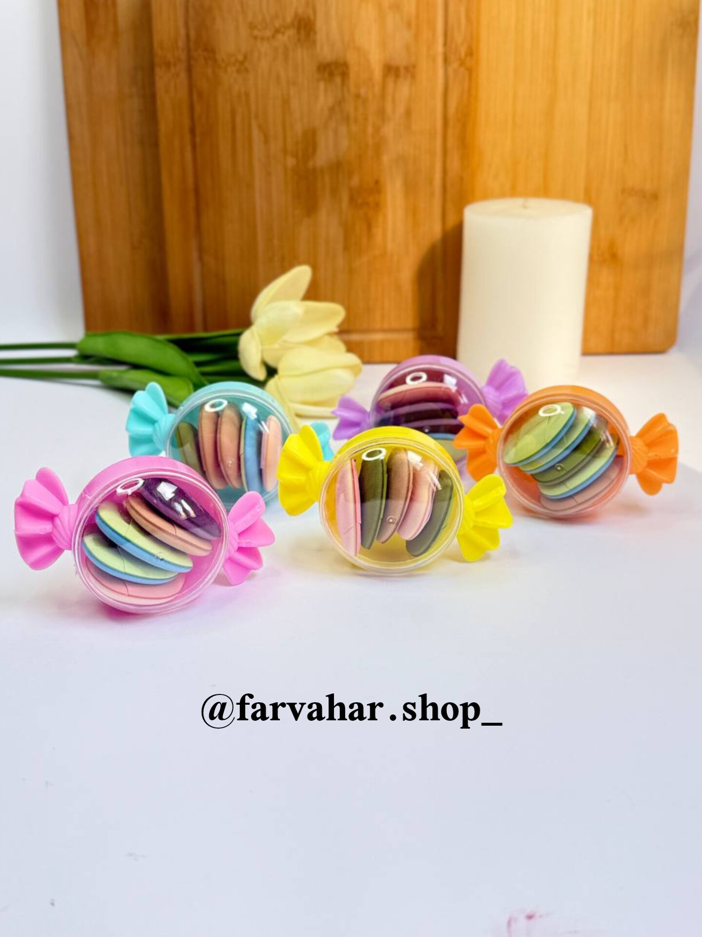 پد انگشتی آبنباتی 5 عددی رنگی